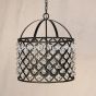 8001-6 Crystal Pendant Drum Light