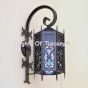 8115-1 Gothic Style Wrought Iron Outdoor Wall Lantern