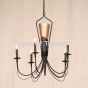 9010-6 Transitional Contemporary Style Wrought Iron Chandelier