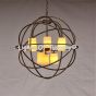 Wrought Iron Contemporary Orb Chandelier