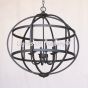 9308-6 Contemporary Style Iron Globe Pendant Light