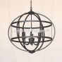 9308-6 Contemporary Style Iron Globe Pendant Light