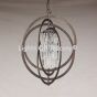 9415-5 Crystal Contemporary Wrought Iron Chandelier