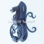 Door knocker with medieval/castle style dragon design