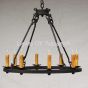 1409-8 Spanish Revival Chandelier