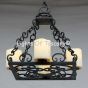 1420-4 Spanish Revival Mediterranean Style Iron Chandelier