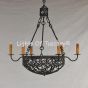 1147-6 Mediterranean/Spanish Revival Style Chandelier