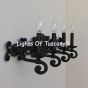 5611-4 Spanish-Tuscan Bathroom Vanity Lights