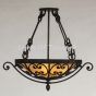 2404-3 Mediterranean/Tuscan Style Iron Hanging Bowl Pendant Light