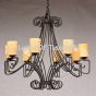 Contemporary Wrought Iron Chandelier