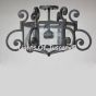 4502-2 Rustic Tuscan / Mediterranean Style Iron Semi-Flush Ceiling Light