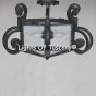 4502-2 Rustic Tuscan / Mediterranean Style Iron Semi-Flush Ceiling Light