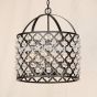 8001-6 Crystal Pendant Drum Light