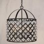 8001-6 Crystal Pendant Drum Light