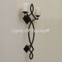 Contemporary Spanish Wrought Iron Wall Sconce / Lamp