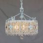 Tuscan Chandelier-Wrought Iron-Crystal