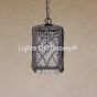 Contemporary crystal mini pendant-Wrought Iron