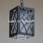 Contemporary crystal mini pendant-Wrought Iron