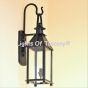 Rustic outdoor iron wall lantern, craftsman outdoor light