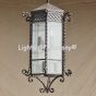 pendant-lighting-hanging-Hand-Forged Wrought Iron/Spanish Revival lantern