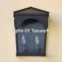 7535-2 Spanish Contemporary Wrought Iron Outdoor Pocket Wall Light