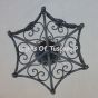 Spanish Revival Wrought Iron Semi Flush Ceiling Light