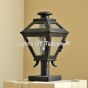 7122-1 Colonial Style Wrought Iron Outdoor Post Lantern Light