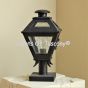 7122-1 Colonial Style Wrought Iron Outdoor Post Lantern Light