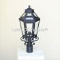 7225-1P Traditional Spanish Colonial Outdoor Post Lantern Light