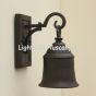 7310-1 Rustic Outdoor Wrought Iron Bell Light