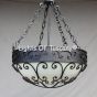 2410-6 Mediterranean /Spanish style wrought Iron pendant bowl