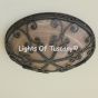 6551-3 Spanish Style Flush-Mount Ceiling Fixture