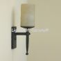 5016-1 Spanish Style wall sconce with glass shade