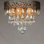 15920-5 Crystal Semi-Flush Ceiling Light