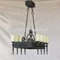 1555-8 Tuscan Wrought Iron Island chandelier