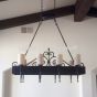 Custom Tuscan Wrought Iron Island chandelier