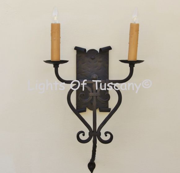 Authentic Spanish Style wall sconce light