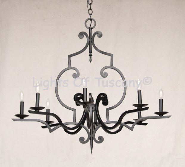 1092-8 Wrought Iron Chandalier