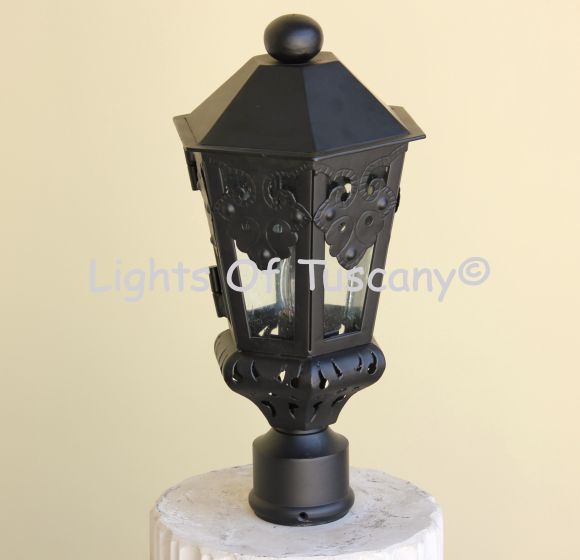 7044-1P Spanish style small column post light