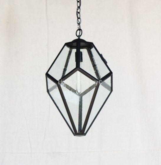 Contemporary Pendant Light, Contemporary Hanging Lantern, Wrought Iron Pendant Light, Geometric Pendant Light, Geometric Hanging Lantern, Indoor Lighting, Modern Hanging Pendant, Kitchen Pendant Light, Kitchen Nook Light, Angular lantern light,  Clean Lin