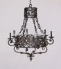 1105-8 Spanish Revival / Mediterranean Style Iron Chandelier