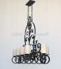 1476-10GLS Iron Chandelier
