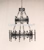1502-8 Wrought Iron Antique Spanish Style Chandelier