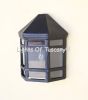 7024-PK Contemporary Outdoor Iron Pocket Wall Light