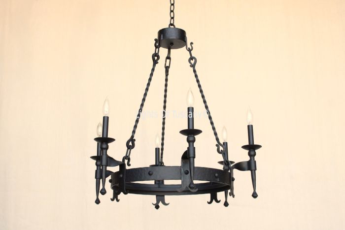 1302-6 Iron Chandelier