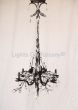 3121-6 Wrought Iron Italian Style Chandelier