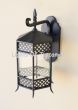 8141-1 Contemporary Spanish Outdoor Iron Wall Lantern