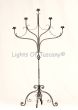 8510-5 Spanish Mediterranean Style Iron Floor Lamp