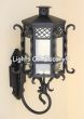 8240-1 Spanish Colonial Wrought Iron Outdoor  Wall Lantern 