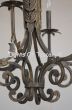 3559-6 Tuscan Style Wrought Iron Crystal Chandelier